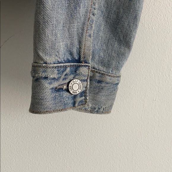 Gap shearling collar jean jacket - Picture 2 of 5